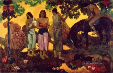 Paul Gauguin Werke - Wunderbare Land Sammeln Obst Paul Gauguin
